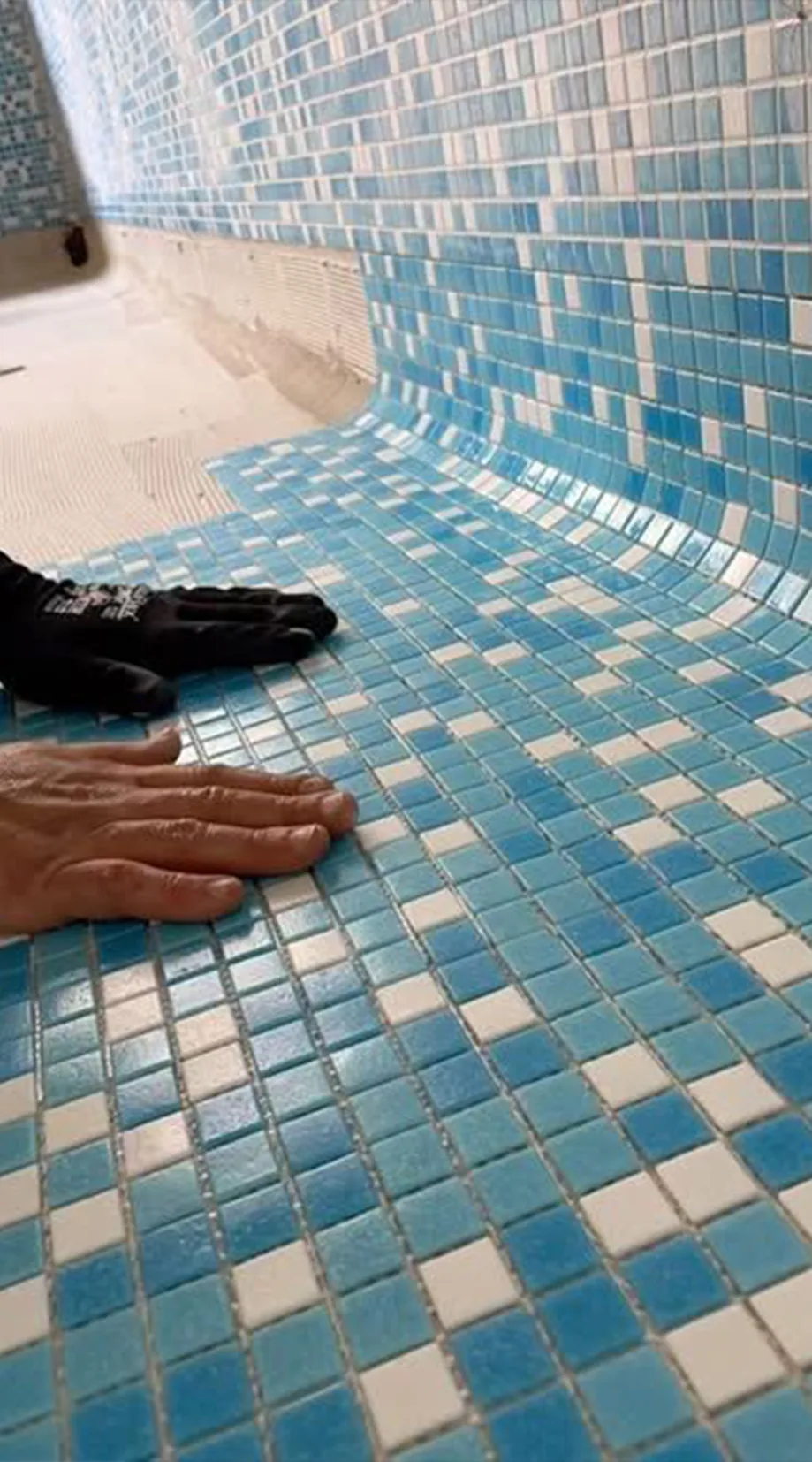 Pool Tile Installation by Pool Exotica, Pune